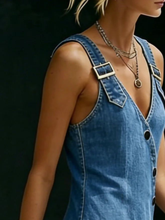 Vera | Long Button-Front Dress
