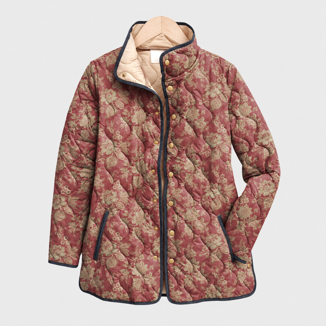Philippa | Plum Damask Jacket