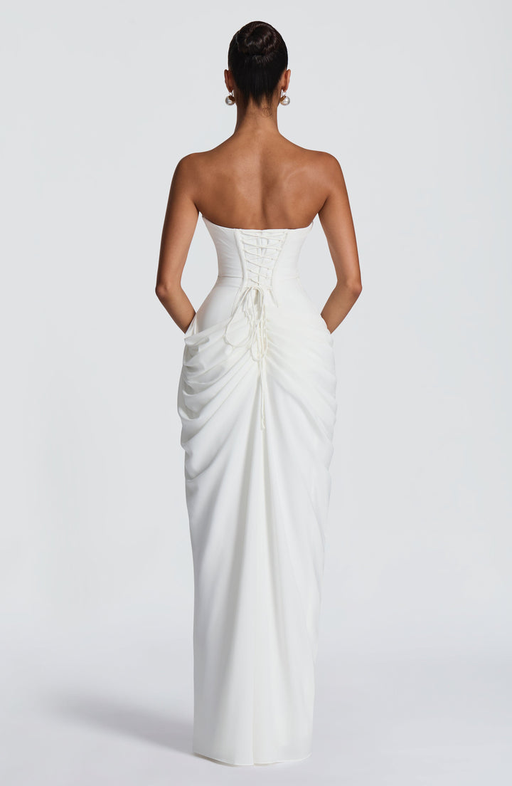 Grace - Draped High-Slit Dress