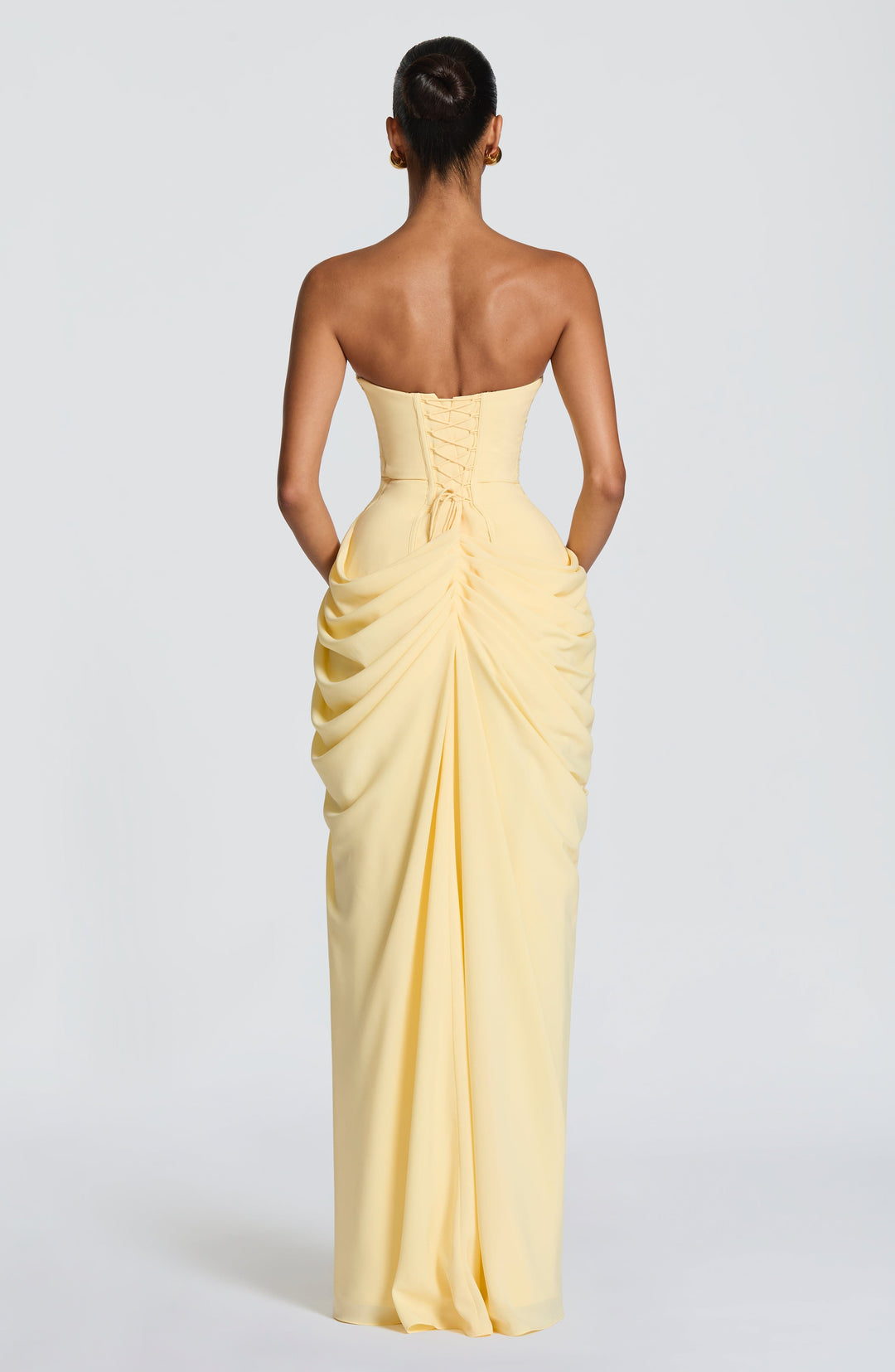 Grace - Draped High-Slit Dress