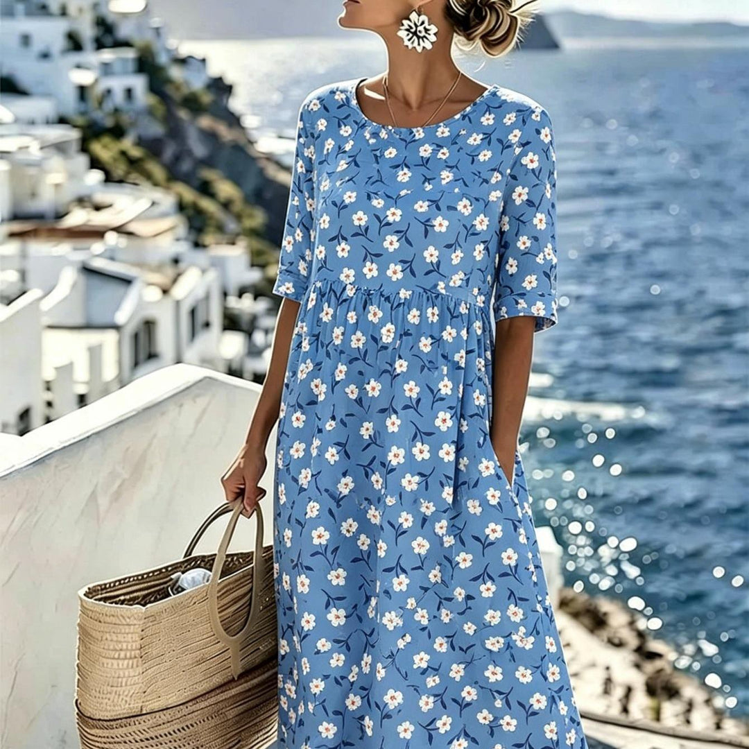 Lily - Elegant Floral Summer Dress