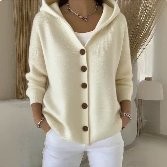 Clémence - Hood-Detail Cosy Cardigan