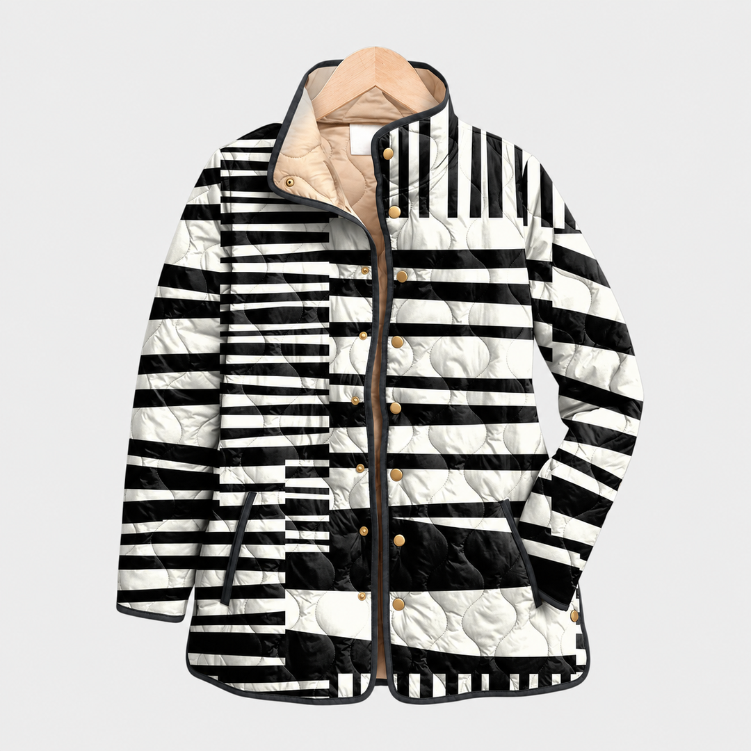 Imogen | Striped Quilted Jacket