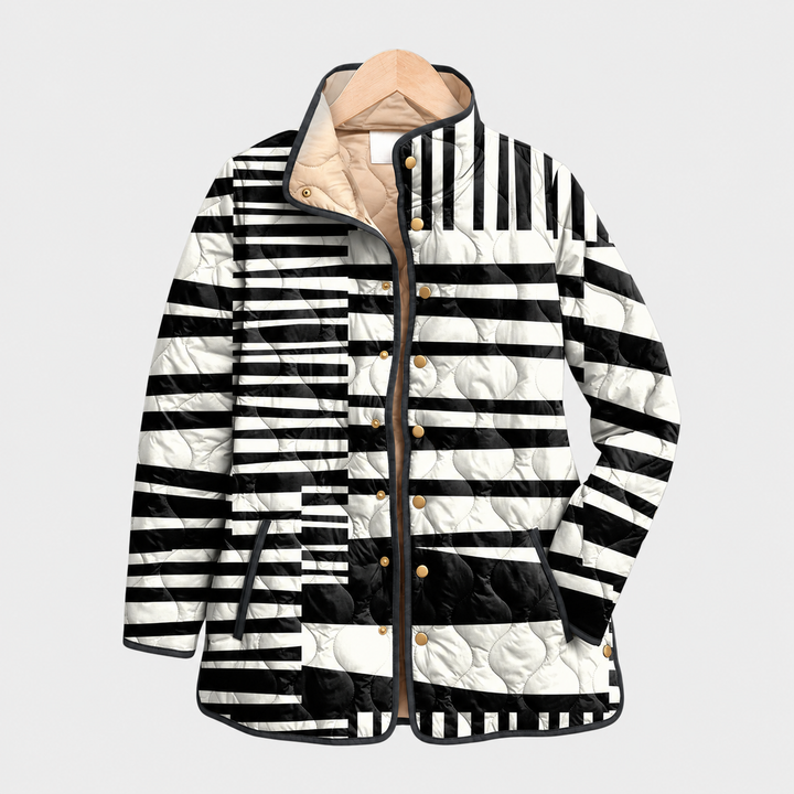 Imogen | Striped Quilted Jacket