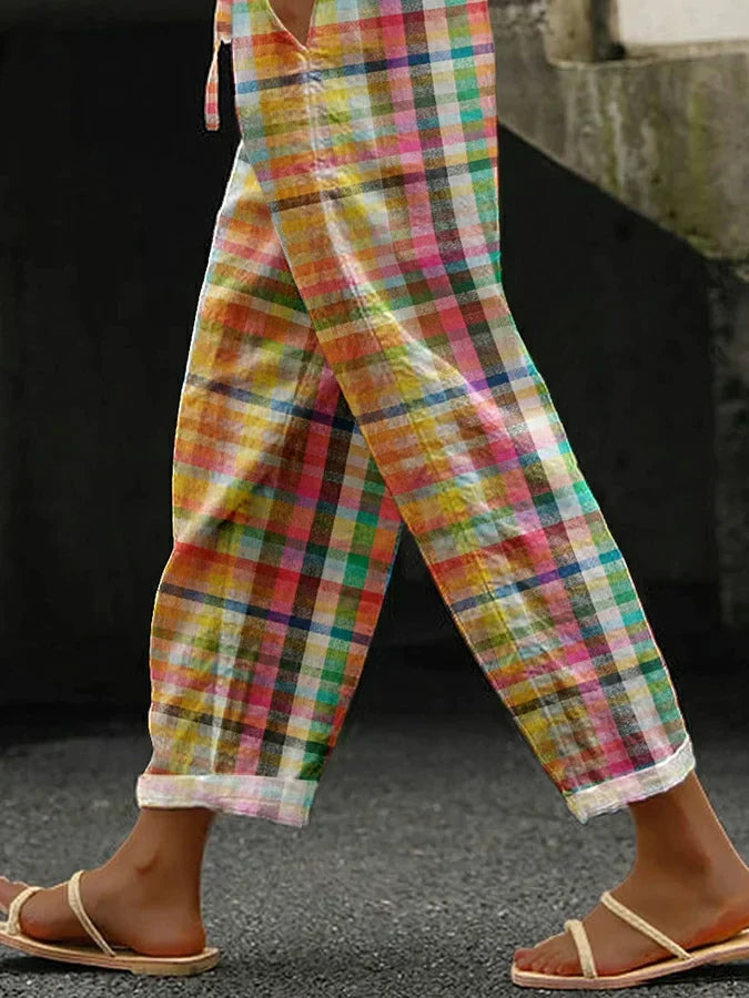 Zenaria - Checkered Beach Pants