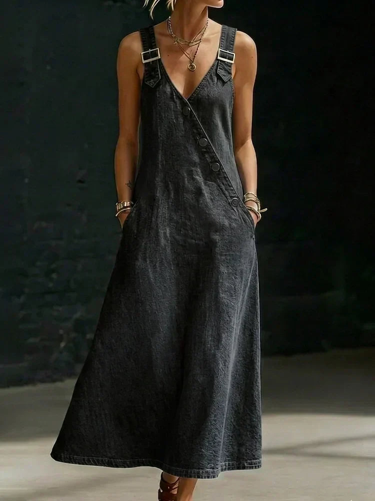 Vera | Long Button-Front Dress