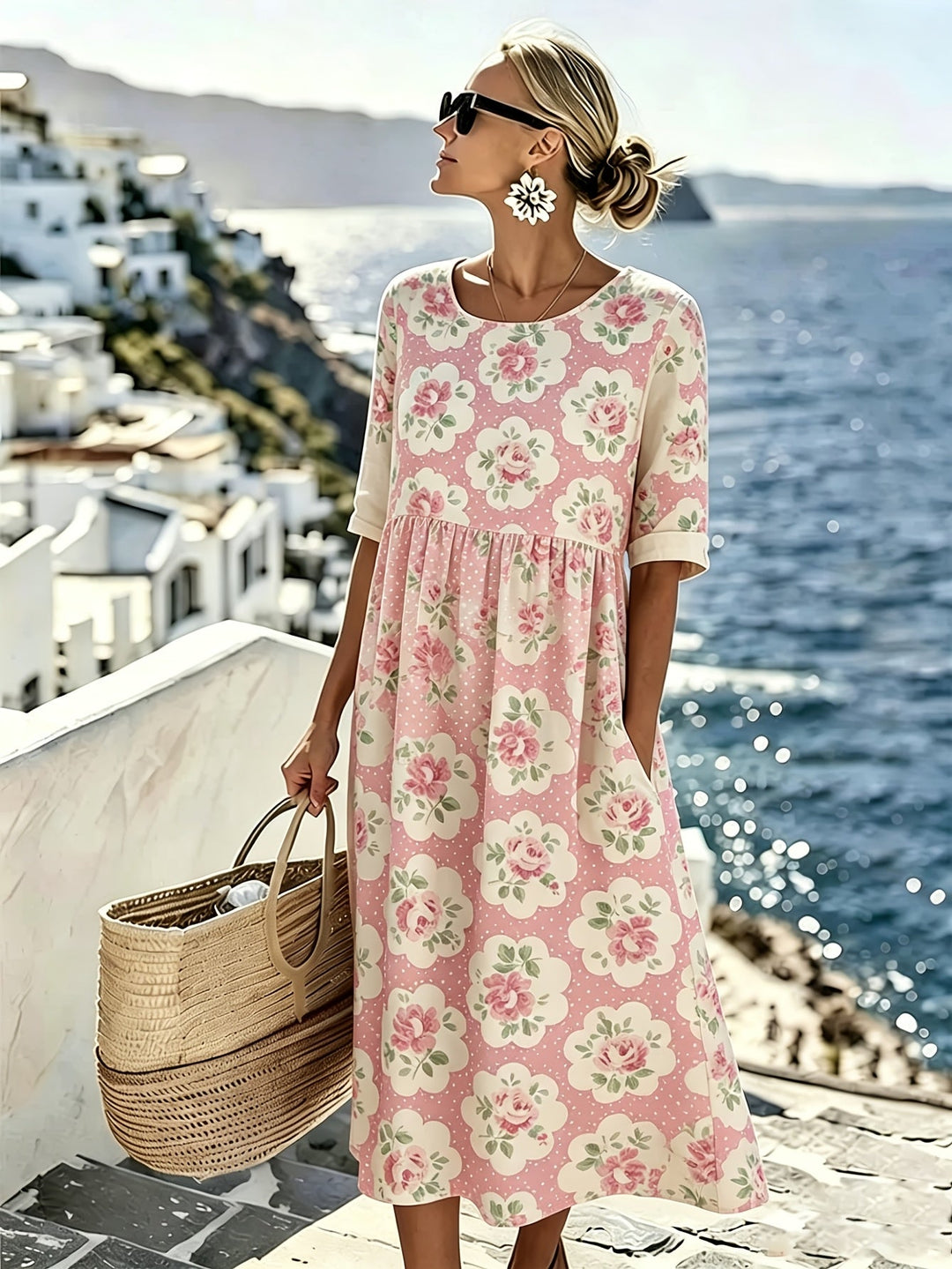 Rosalie - Vintage Rose Garden Dress