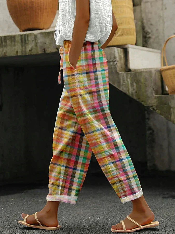 Zenaria - Checkered Beach Pants