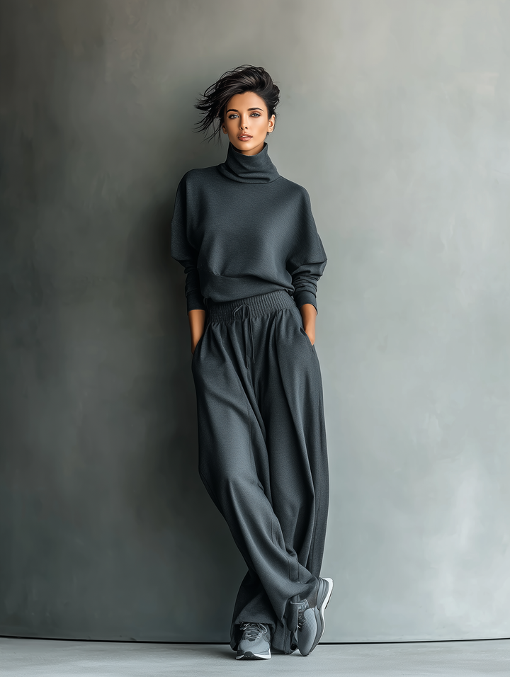Hannah - Knitted Wide-Leg Set