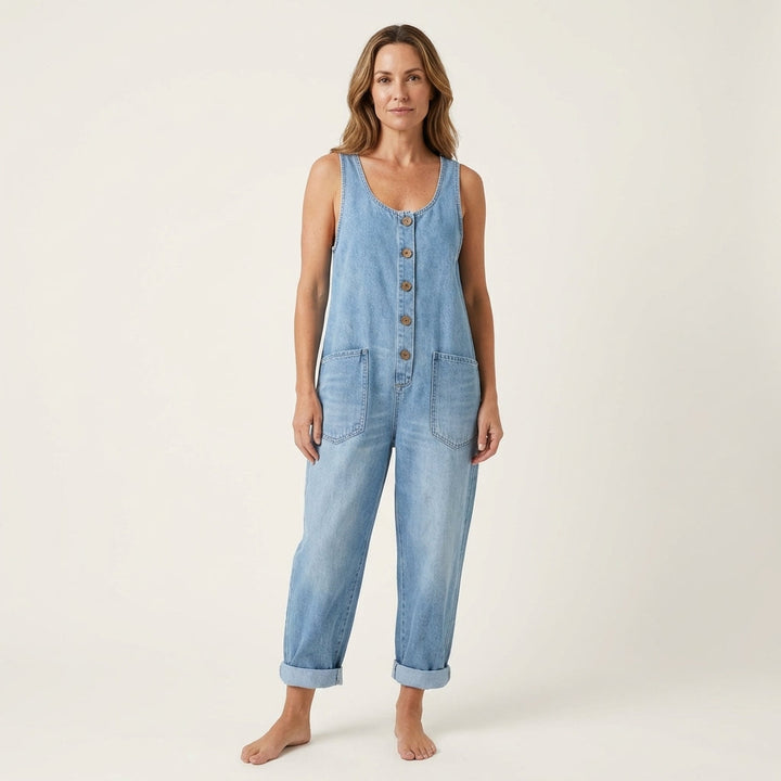 Liva | Jumpsuit with Button Straps