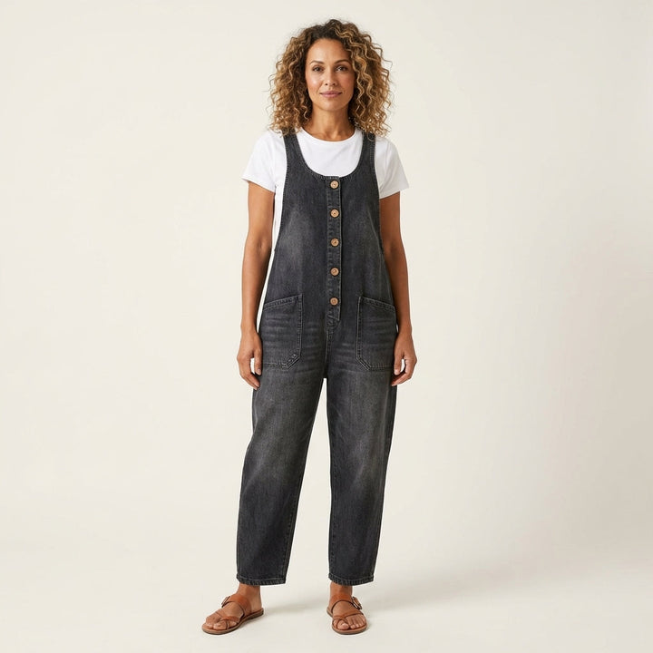Liva | Jumpsuit with Button Straps