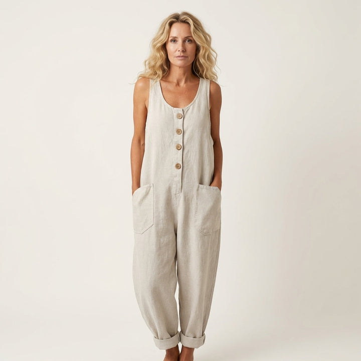 Liva | Jumpsuit with Button Straps