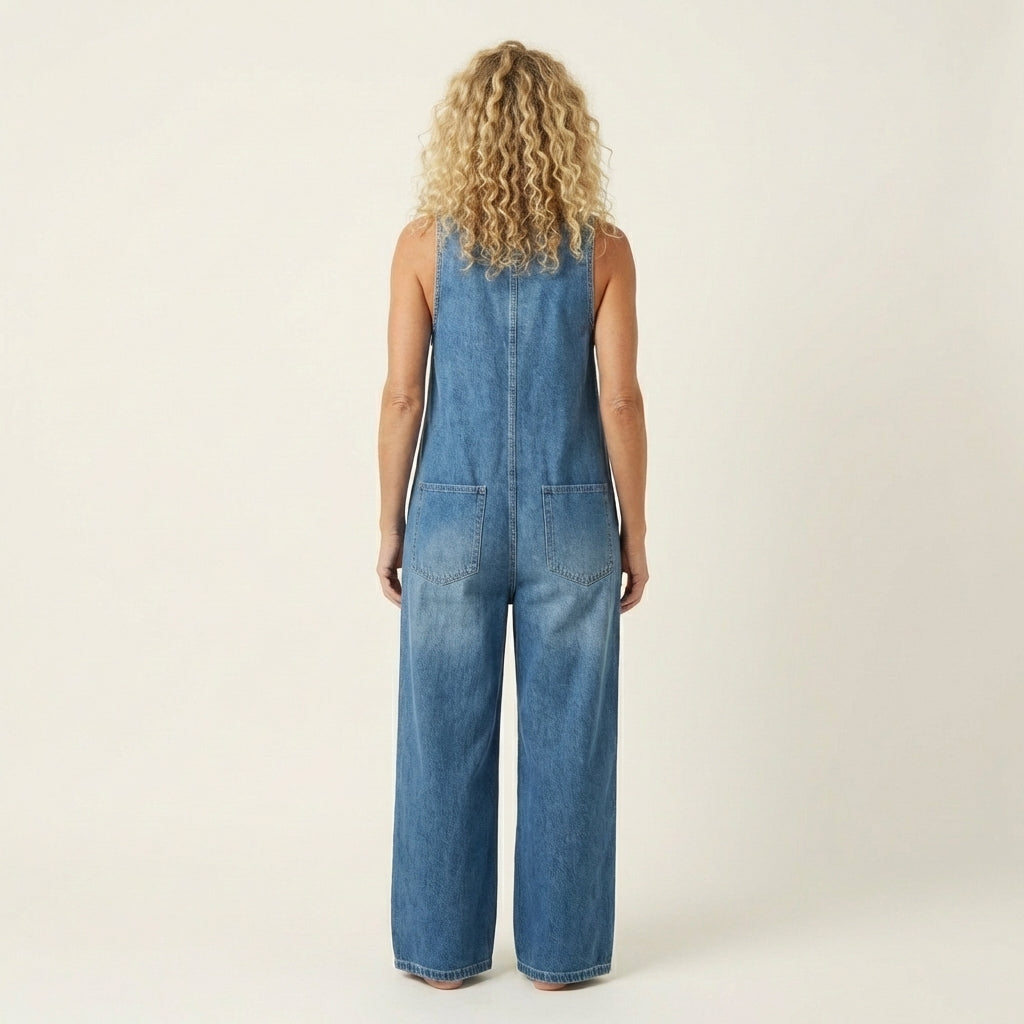 Liva | Jumpsuit with Button Straps