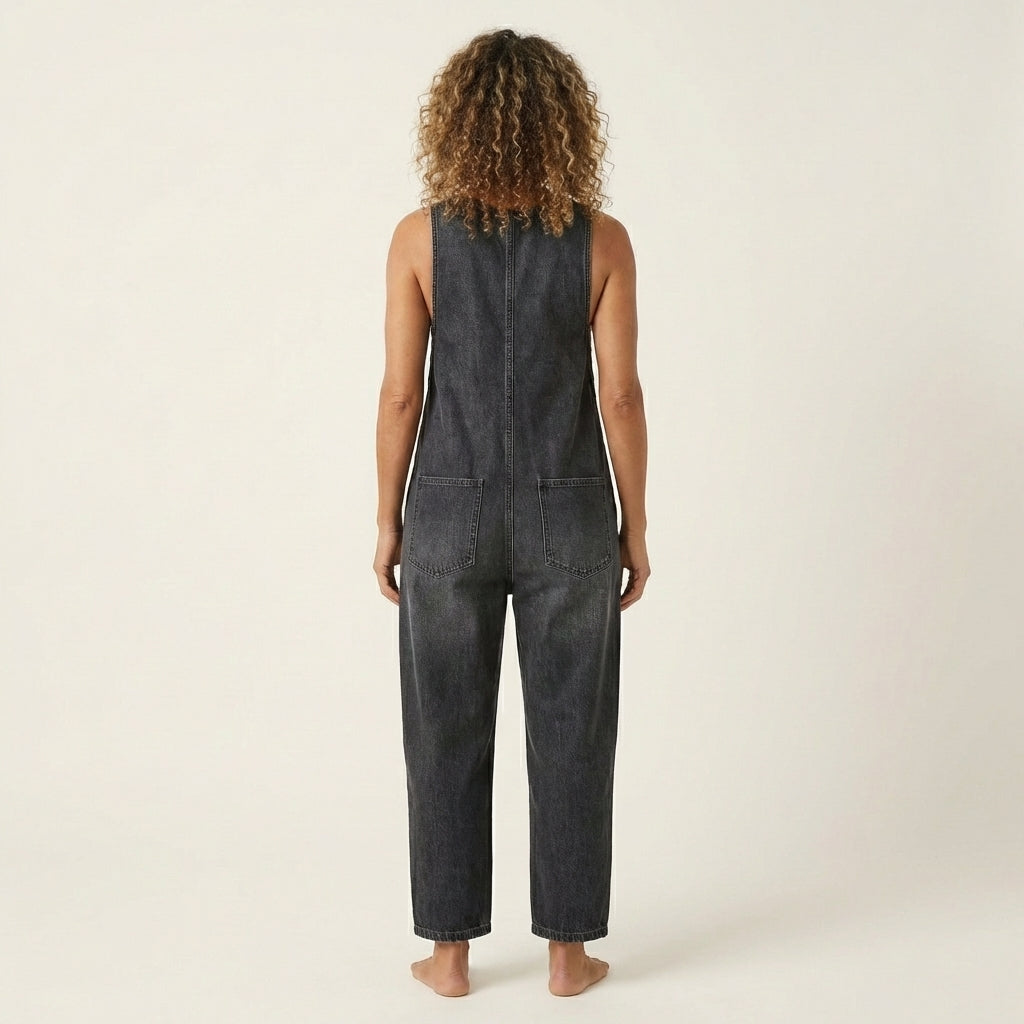 Liva | Jumpsuit with Button Straps