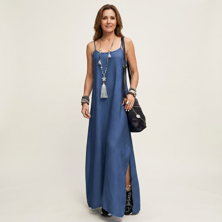 Azure | Maxi Dress with Side Slit