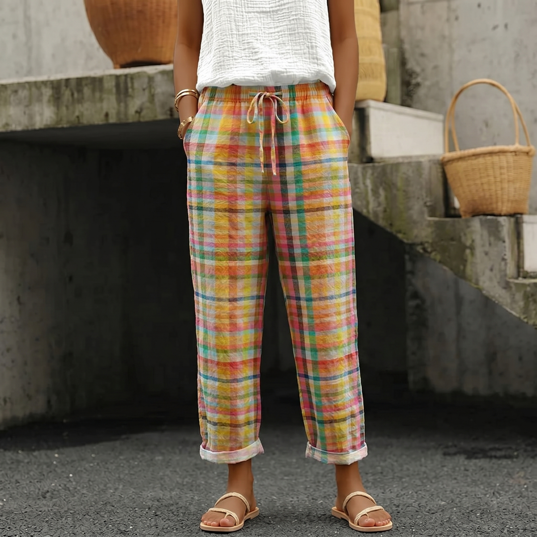 Zenaria - Checkered Beach Pants