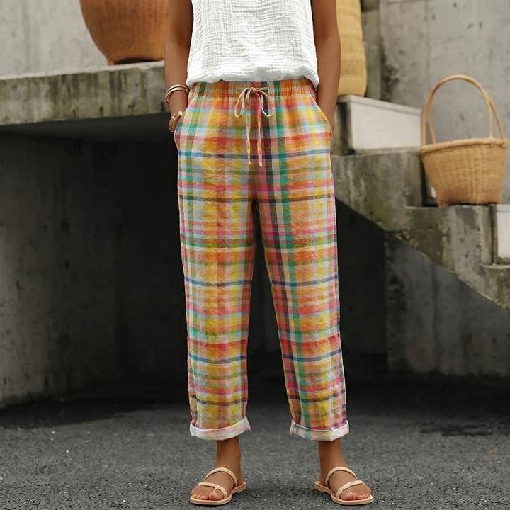 Zenaria - Checkered Beach Pants
