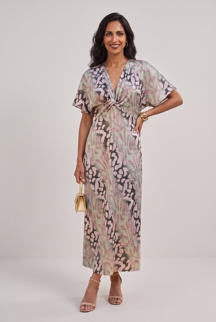 Arrayán - Copper Wrap Dress