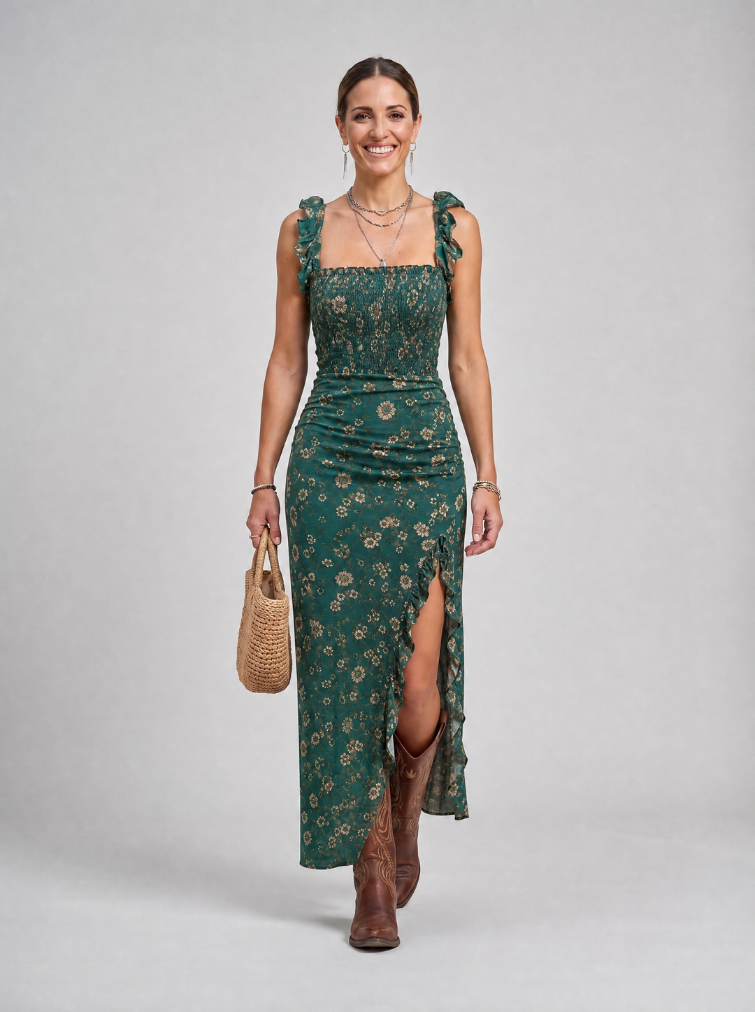 Bianca - Boho Print Dress