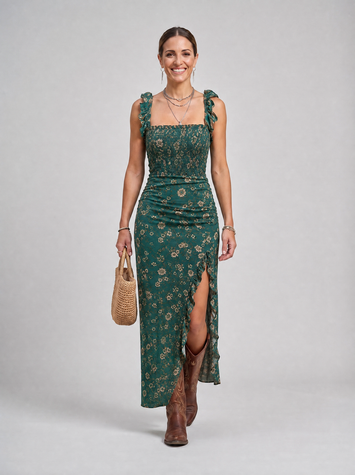 Bianca - Boho Print Dress