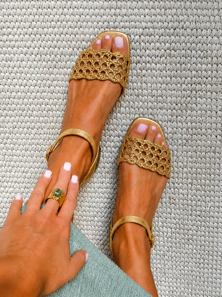 Gabriella – Golden Enchantment Sandals