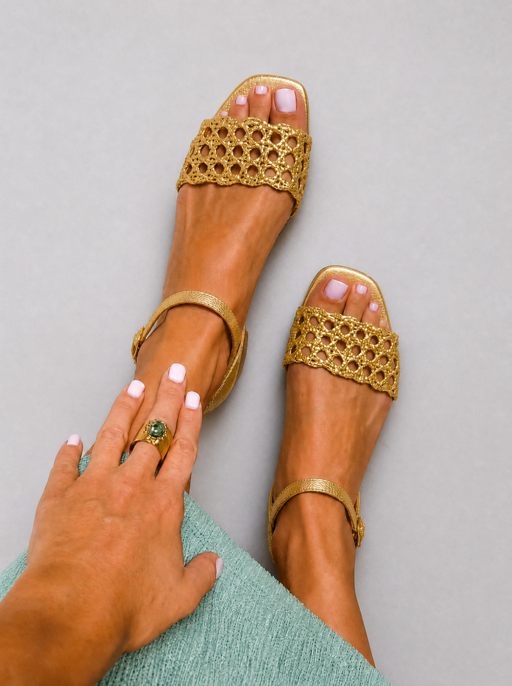 Gabriella – Golden Enchantment Sandals