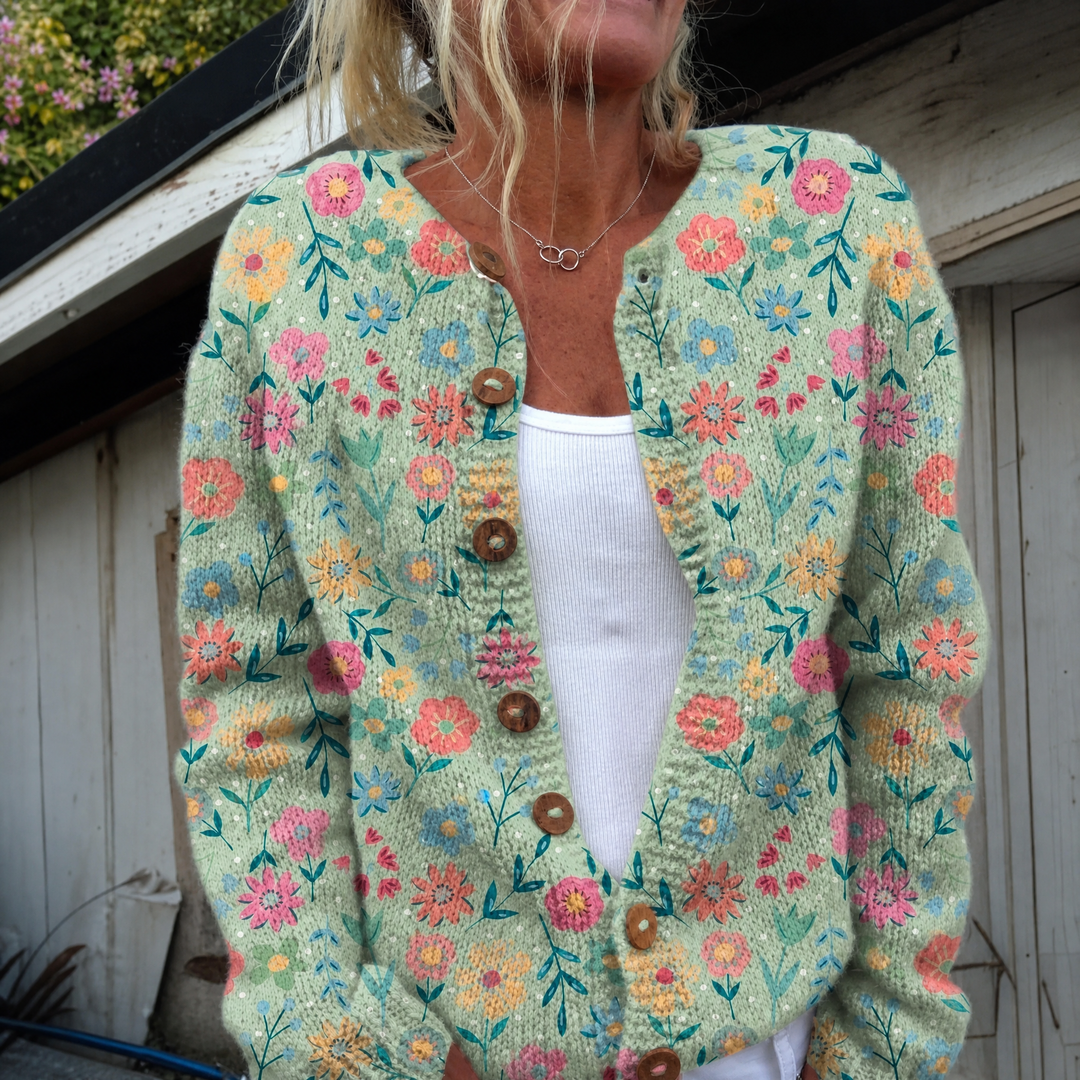 Foxfield - Pastel Floral Cardigan