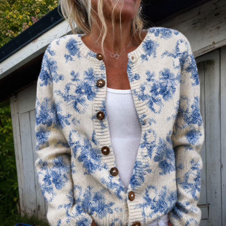 Daysie - Blue Floral Cardigan