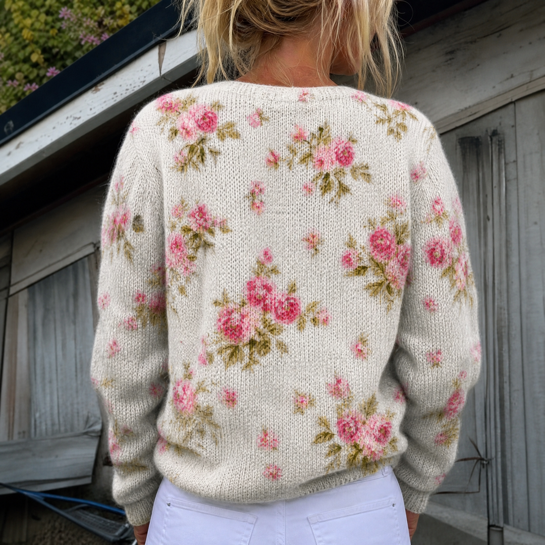 Kerensa - Pink Floral Cardigan