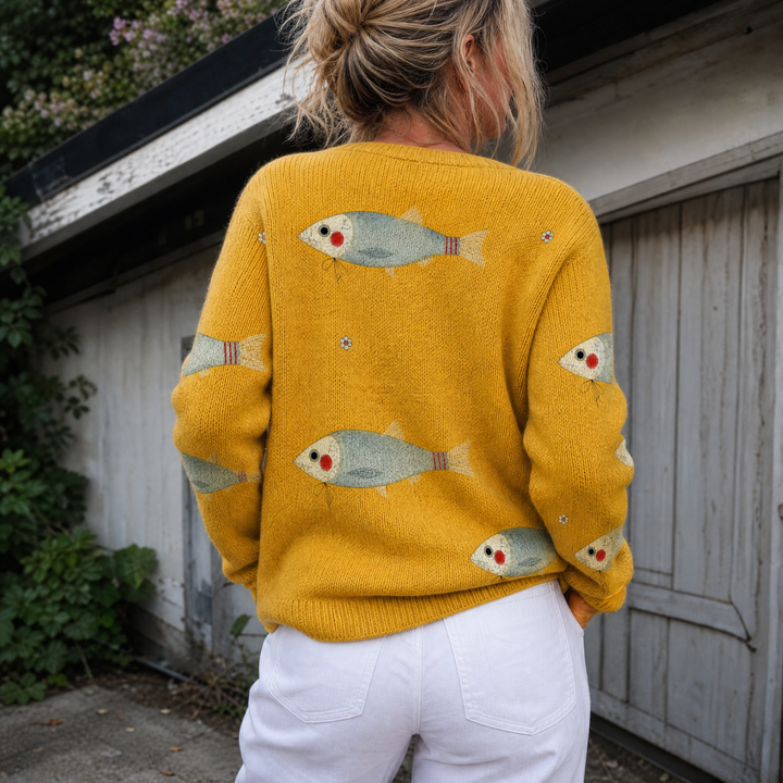 Anouk - Golden Print Cardigan
