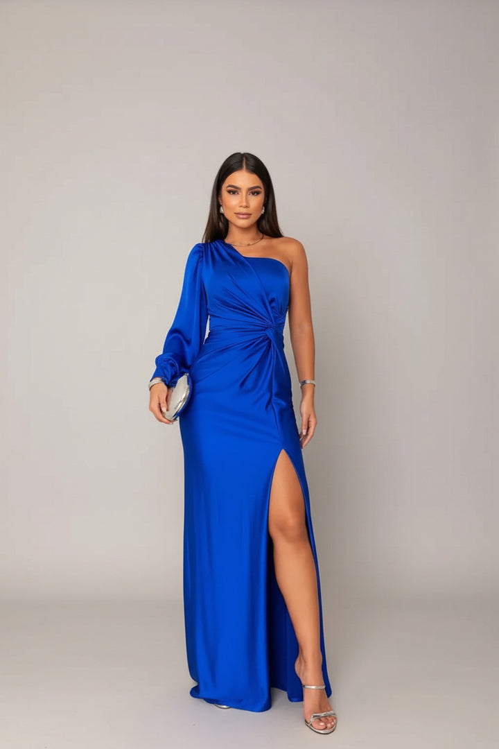 Penelope - One-Shoulder Glam Dress