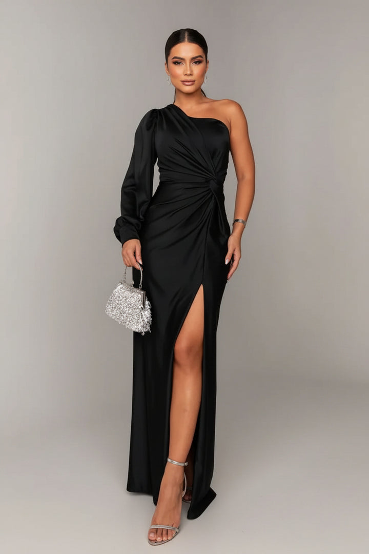 Penelope - One-Shoulder Glam Dress