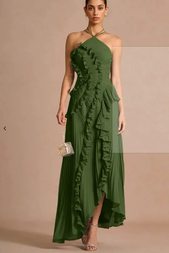 Eleanor - Spiral Ruffle Dress