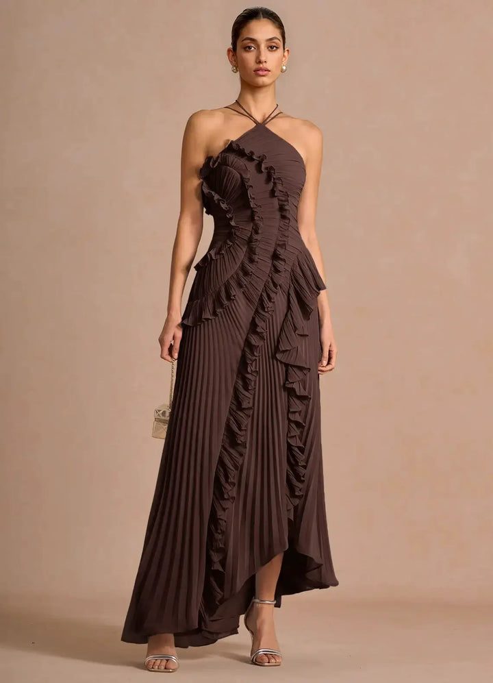 Eleanor - Spiral Ruffle Dress