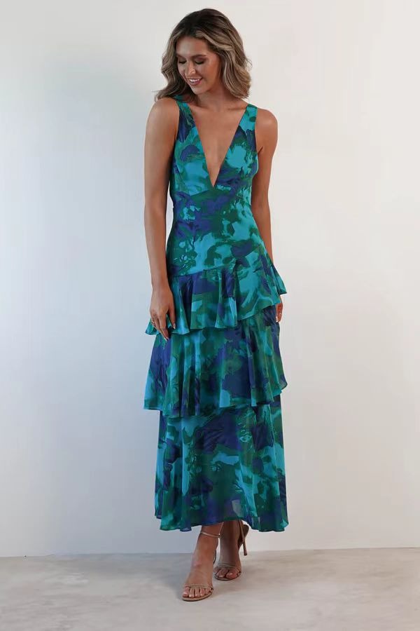 Isla - Floral Ruffle Dress