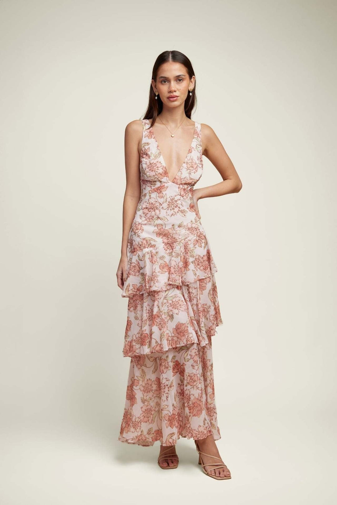 Isla - Floral Ruffle Dress