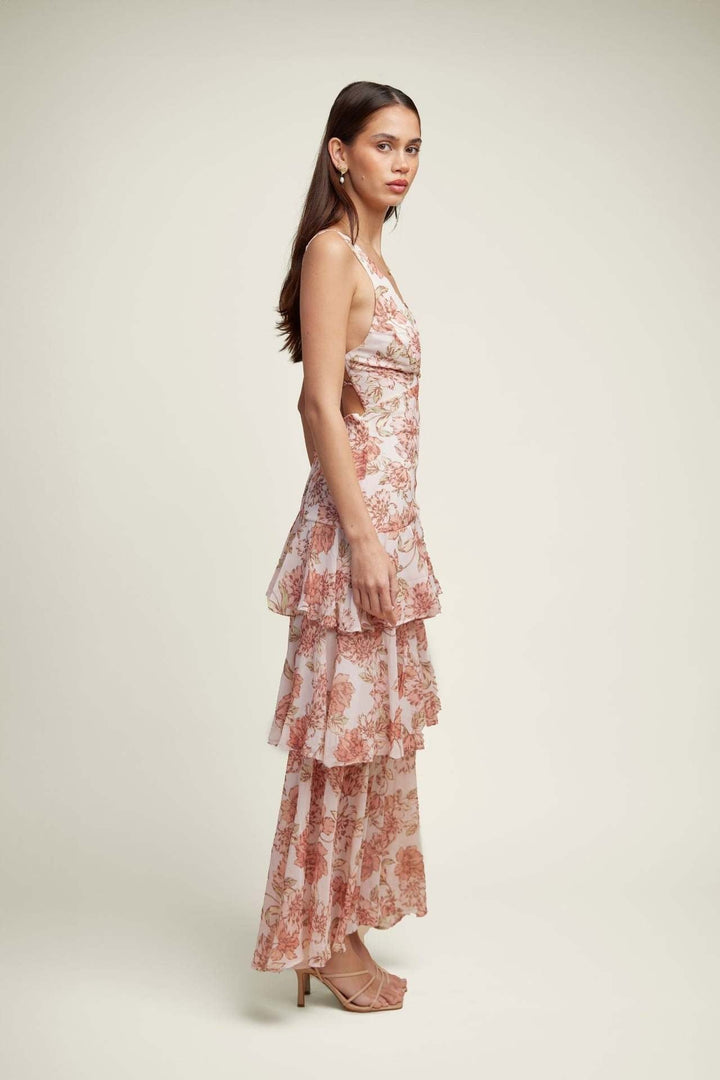 Isla - Floral Ruffle Dress