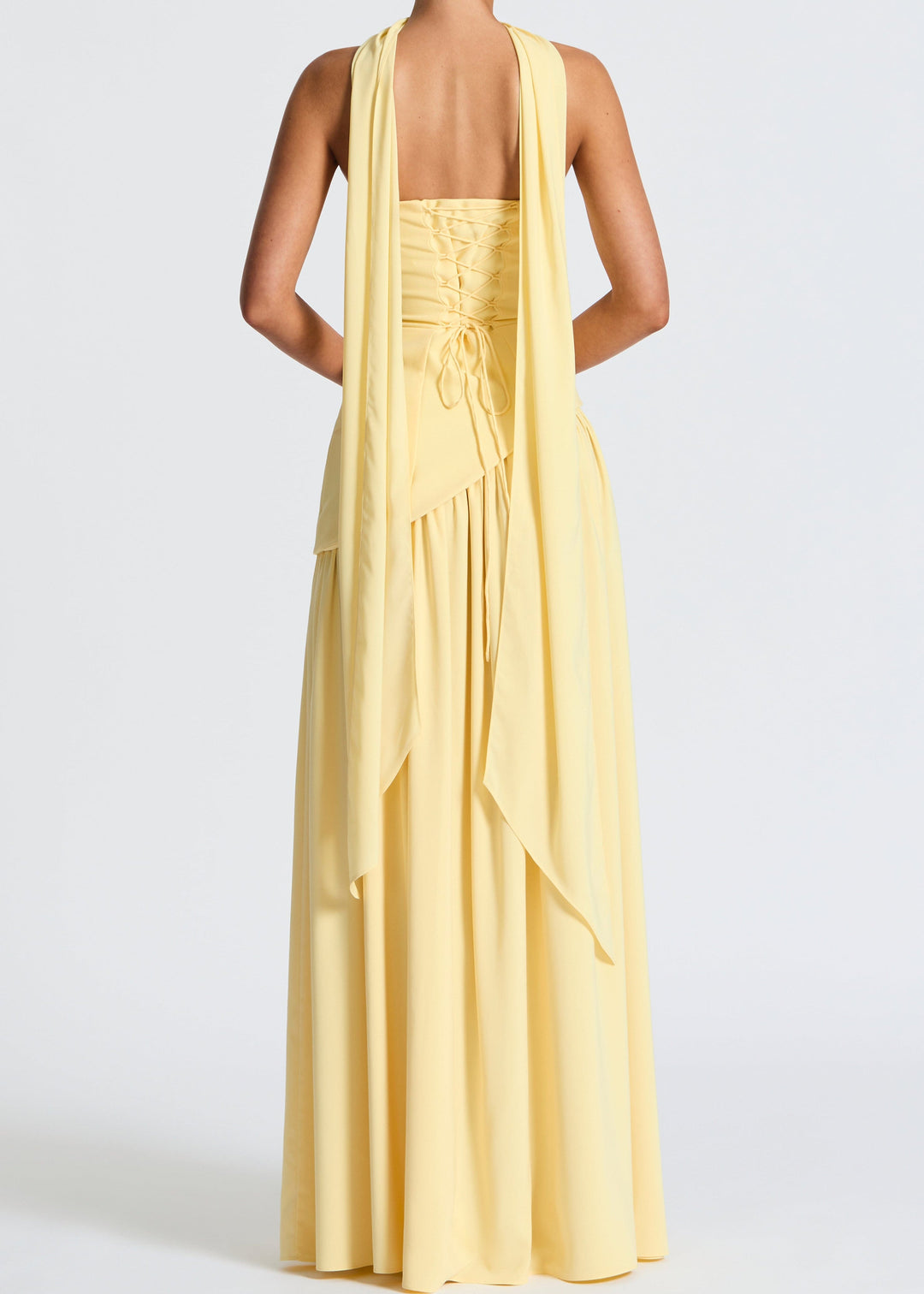 Sophia - Strapless High-Slit Dress