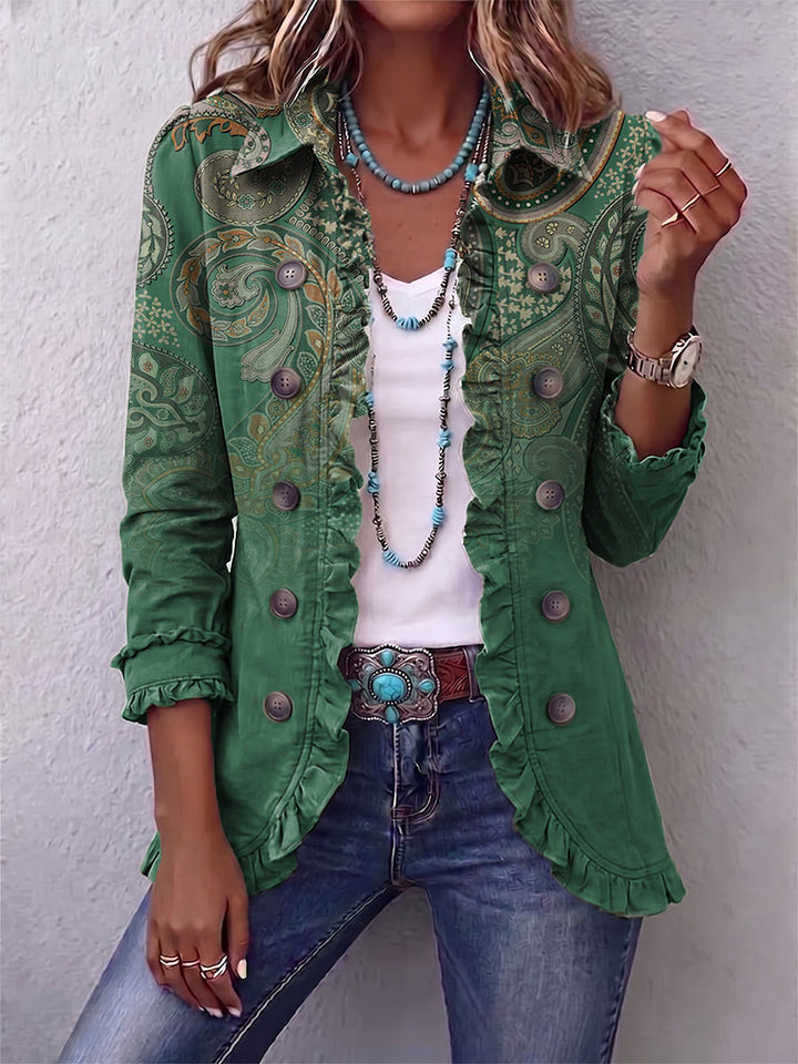 Verity | Green Paisley Jacket