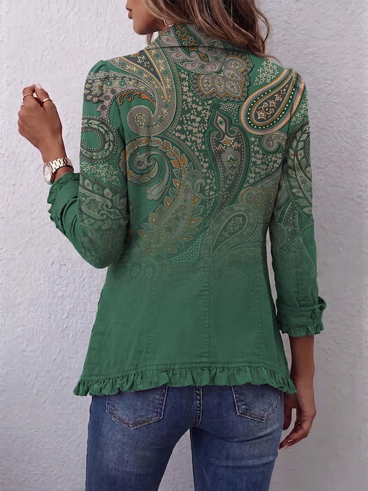 Verity | Green Paisley Jacket
