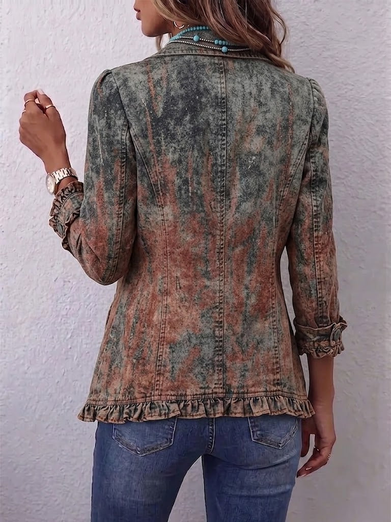 Ursula | Textured Ruffle Jacket