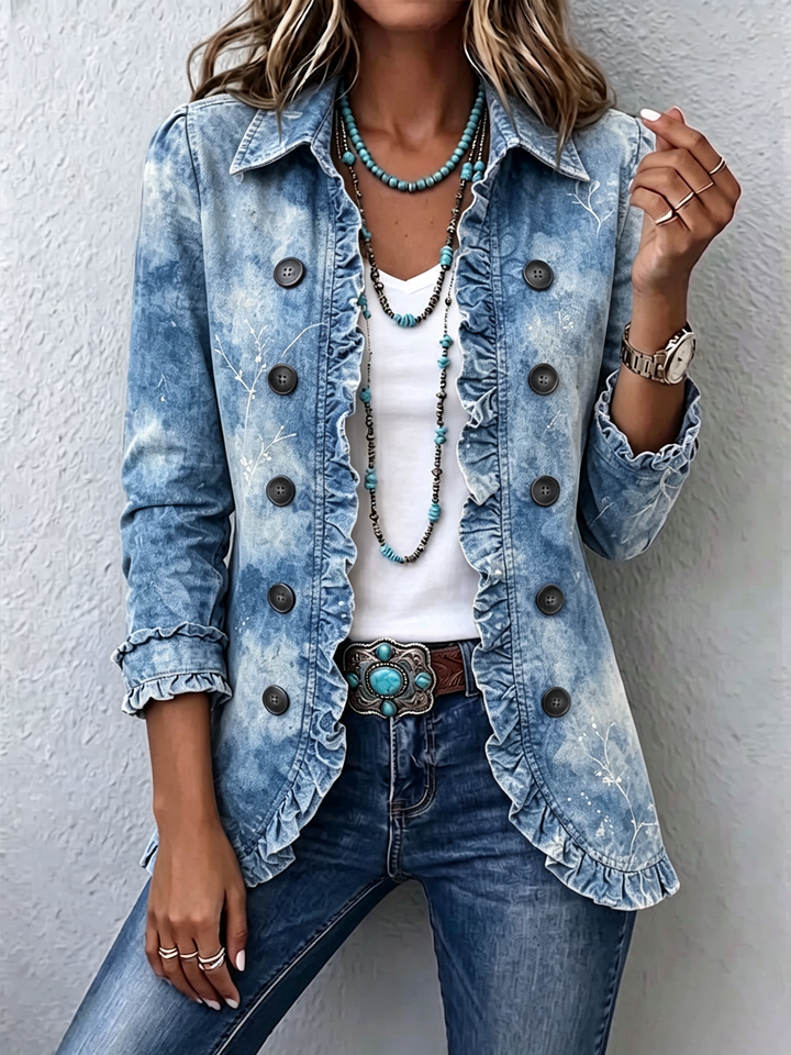 Letitia | Botanical Ruffle Jacket