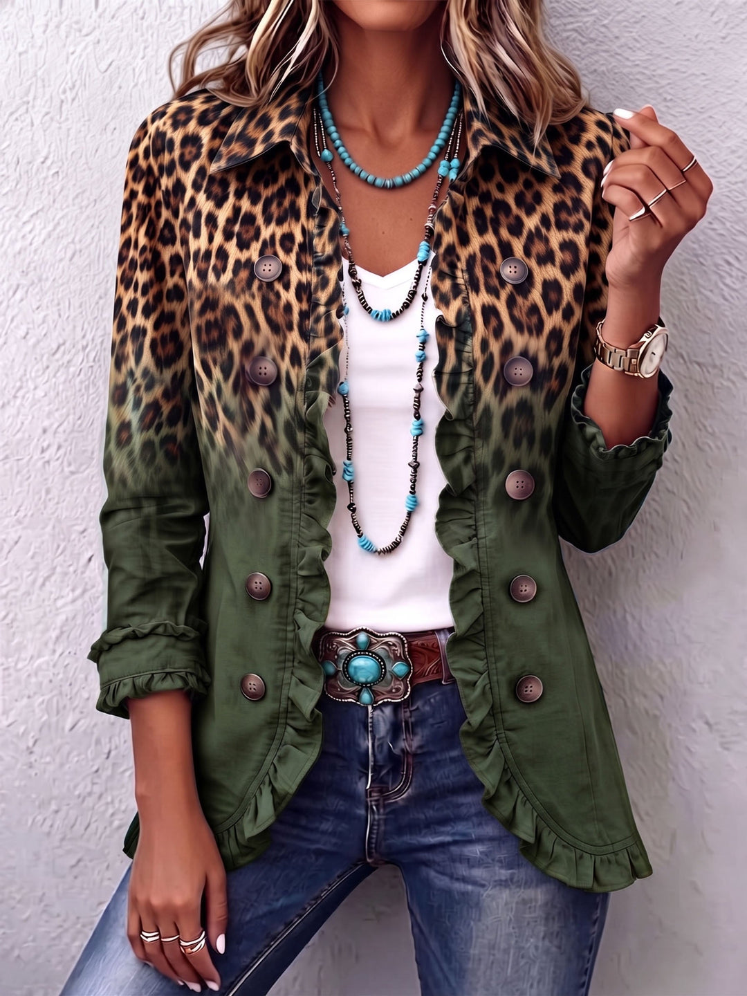 Dorothy | Gradient Leopard Blazer
